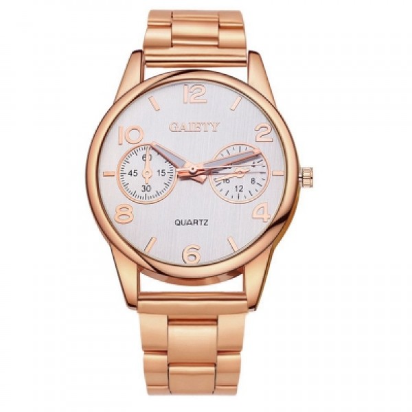 GAIETY G110 Women New Luxury Gold Silver Fashion Stainless Steel Watch