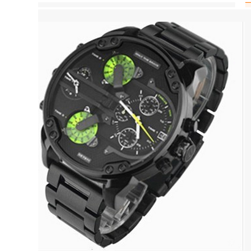 Brand Luxury Wristwatch Military Clock Sport Big Dial Stainless Steel Business Metal Watch Bracelets Men Relogio Masculi